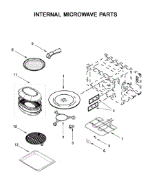 Internal Microwave Parts parts for Whirlpool Wall Oven/Microwave Combo WOCA7EC0HN02 from AppliancePartsPros.com