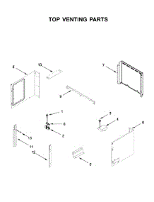 Top Venting Parts parts for Whirlpool Wall Oven/Microwave Combo WOCA7EC0HN02 from AppliancePartsPros.com