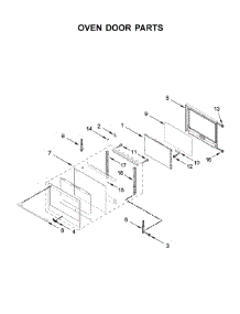 Oven Door Parts parts for Whirlpool Wall Oven/Microwave Combo WOCA7EC0HZ02 from AppliancePartsPros.com