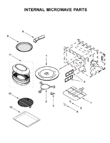 Internal Microwave Parts parts for Whirlpool Wall Oven/Microwave Combo WOCA7EC0HZ02 from AppliancePartsPros.com