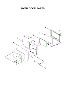 Oven Door Parts parts for Whirlpool Wall Oven/Microwave Combo WOCA7EC0HZ03 from AppliancePartsPros.com