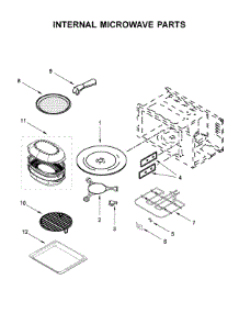Internal Microwave Parts parts for Whirlpool Wall Oven/Microwave Combo WOCA7EC0HZ03 from AppliancePartsPros.com
