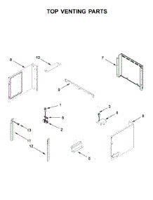 Top Venting Parts parts for Whirlpool Wall Oven/Microwave Combo WOCA7EC0HZ03 from AppliancePartsPros.com