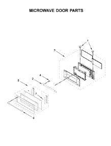 Microwave Door Parts parts for Whirlpool Wall Oven/Microwave Combo WOCA7EC0HZ03 from AppliancePartsPros.com