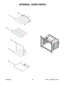 Internal Oven Parts parts for Whirlpool Electric Wall Oven WOD51EC7HS20 from AppliancePartsPros.com