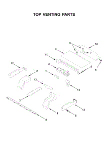 Top Venting Parts parts for Whirlpool Electric Wall Oven WOD51ES4ES02 from AppliancePartsPros.com