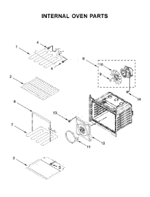Internal Oven Parts parts for Whirlpool Electric Wall Oven WOD77EC0HS02 from AppliancePartsPros.com
