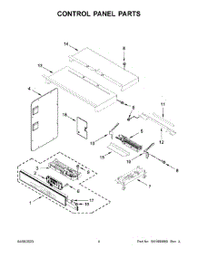 Control Panel Parts parts for Whirlpool Wall Oven/Microwave Combo WOEC3030LS00 from AppliancePartsPros.com