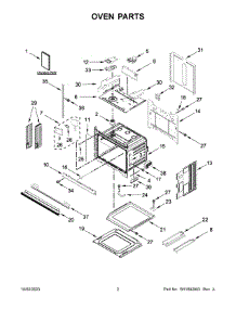 Oven Parts parts for Whirlpool Wall Oven/Microwave Combo WOEC3030LS01 from AppliancePartsPros.com