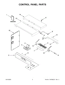 Control Panel Parts parts for Whirlpool Wall Oven/Microwave Combo WOEC5027LW00 from AppliancePartsPros.com