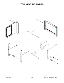 Top Venting Parts parts for Whirlpool Wall Oven/Microwave Combo WOEC5027LW00 from AppliancePartsPros.com