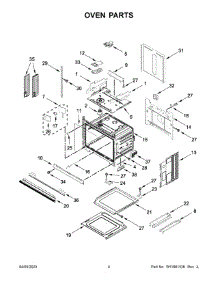 Oven Parts parts for Whirlpool Wall Oven/Microwave Combo WOEC5030LW00 from AppliancePartsPros.com