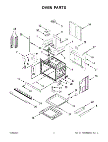 Oven Parts parts for Whirlpool Wall Oven/Microwave Combo WOEC5930LZ01 from AppliancePartsPros.com