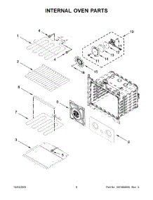 Internal Oven Parts parts for Whirlpool Wall Oven/Microwave Combo WOEC5930LZ01 from AppliancePartsPros.com