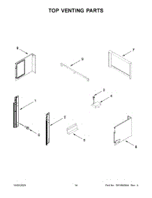 Top Venting Parts parts for Whirlpool Wall Oven/Microwave Combo WOEC7030PV01 from AppliancePartsPros.com