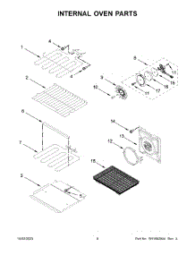 Internal Oven Parts parts for Whirlpool Wall Oven/Microwave Combo WOEC7030PZ01 from AppliancePartsPros.com