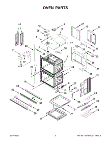 Oven Parts parts for Whirlpool Electric Wall Oven WOED5027LW00 from AppliancePartsPros.com