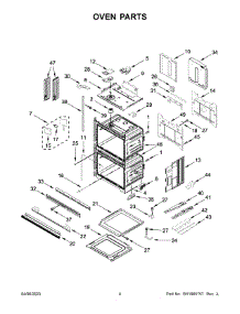 Oven Parts parts for Whirlpool Electric Wall Oven WOED5030LW00 from AppliancePartsPros.com