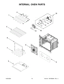 Internal Oven Parts parts for Whirlpool Electric Wall Oven WOED5030LZ01 from AppliancePartsPros.com