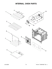 Internal Oven Parts parts for Whirlpool Electric Wall Oven WOED5930LZ00 from AppliancePartsPros.com