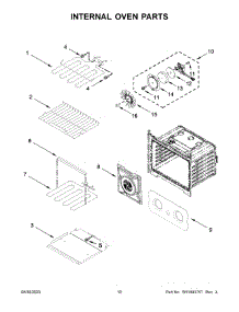 Internal Oven Parts parts for Whirlpool Electric Wall Oven WOED5930LZ01 from AppliancePartsPros.com