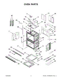 Oven Parts parts for Whirlpool Electric Wall Oven WOED7030PV01 from AppliancePartsPros.com