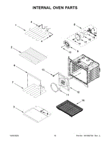 Internal Oven Parts parts for Whirlpool Electric Wall Oven WOED7030PZ01 from AppliancePartsPros.com