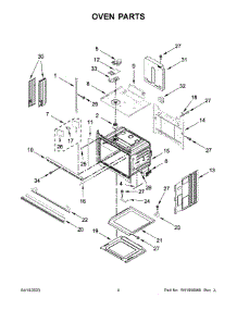 Oven Parts parts for Whirlpool Electric Wall Oven WOES3027LS00 from AppliancePartsPros.com