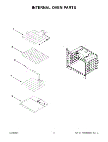Internal Oven Parts parts for Whirlpool Electric Wall Oven WOES3027LS00 from AppliancePartsPros.com