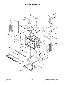 Oven Parts parts for Whirlpool Electric Wall Oven WOES3030LS00 from AppliancePartsPros.com