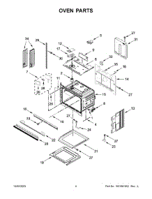 Oven Parts parts for Whirlpool Electric Wall Oven WOES5030LB01 from AppliancePartsPros.com