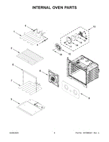 Internal Oven Parts parts for Whirlpool Electric Wall Oven WOES5030LZ00 from AppliancePartsPros.com
