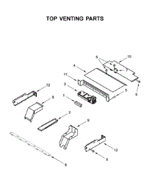 Top Venting Parts parts for Whirlpool Electric Wall Oven WOS11EM4EW02 from AppliancePartsPros.com