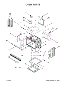 Oven Parts parts for Whirlpool Electric Wall Oven WOS31ES7JS21 from AppliancePartsPros.com