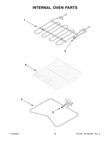 Internal Oven Parts parts for Whirlpool Electric Wall Oven WOS51ES4EW02 from AppliancePartsPros.com