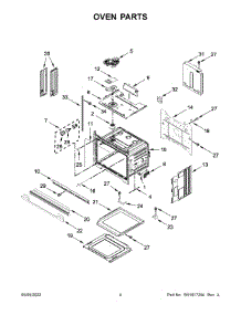 Oven Parts parts for Whirlpool Electric Wall Oven WOS72EC0HS20 from AppliancePartsPros.com