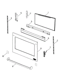 Door Outer parts for Dcs Electric Wall Oven WOU130SS-88494A from AppliancePartsPros.com