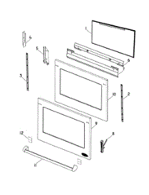 Door Outer parts for Dcs Electric Wall Oven WOU230SS-88493A from AppliancePartsPros.com