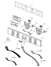 Control Panel parts for Dcs Electric Wall Oven WOU230SS-88493A from AppliancePartsPros.com