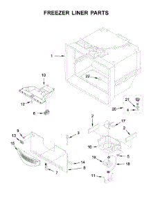 Freezer Liner Parts parts for Whirlpool Bottom-Mount Refrigerator WRB119WFBB01 from AppliancePartsPros.com