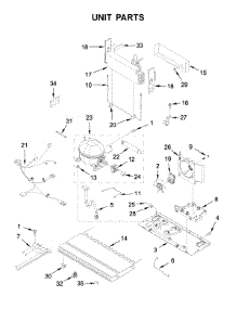 Unit Parts parts for Whirlpool Bottom-Mount Refrigerator WRB119WFBB01 from AppliancePartsPros.com