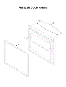Freezer Door Parts parts for Whirlpool Bottom-Mount Refrigerator WRB322DMBB01 from AppliancePartsPros.com