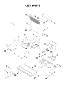 Unit Parts parts for Whirlpool Bottom-Mount Refrigerator WRB322DMBB02 from AppliancePartsPros.com