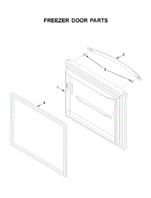 Freezer Door Parts parts for Whirlpool Bottom-Mount Refrigerator WRB322DMHV01 from AppliancePartsPros.com