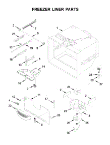 Freezer Liner Parts parts for Whirlpool Bottom-Mount Refrigerator WRB329DFBB01 from AppliancePartsPros.com