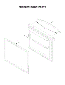 Freezer Door Parts parts for Whirlpool Bottom-Mount Refrigerator WRB329DMBM01 from AppliancePartsPros.com