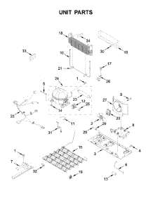 Unit Parts parts for Whirlpool Bottom-Mount Refrigerator WRB329DMBM02 from AppliancePartsPros.com