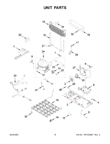 Unit Parts parts for Whirlpool Bottom-Mount Refrigerator WRB329DMBW03 from AppliancePartsPros.com