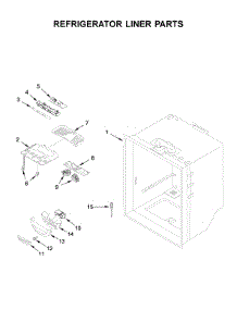 Refrigerator Liner Parts parts for Whirlpool Bottom-Mount Refrigerator WRB329RFBM01 from AppliancePartsPros.com
