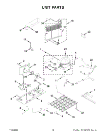 Unit Parts parts for Whirlpool Bottom-Mount Refrigerator WRB329RFBM05 from AppliancePartsPros.com